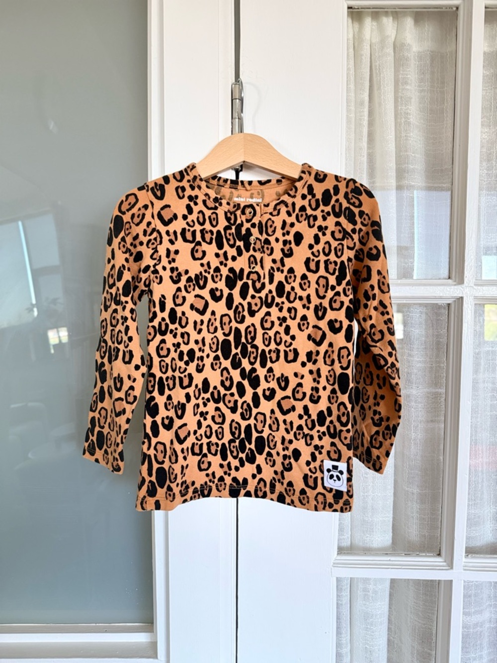 Two Mini Rodini Leopard Print Tops - Picture 2 of 5